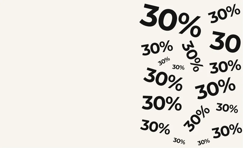 Предоплата 30%